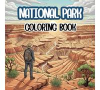 National Park Coloring Book: Breathtaking National Park Landscapes: A Vintage-Style Coloring Book of Mountains, Canyons, and Forests - Perfect for Nature Lovers and Travel Enthusiasts.