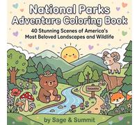 National Parks Adventure Coloring Book for Nature Lovers: 40 Stunning Scenes of America's Most Beloved Landscapes and Wildlife