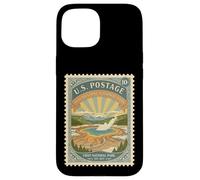 National Parks Bucket List Vintage Sellos Campamento Yellowstone Carcasa para iPhone 15