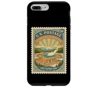 National Parks Bucket List Vintage Sellos Campamento Yellowstone Carcasa para iPhone 7 Plus/8 Plus