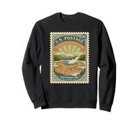 National Parks Bucket List Vintage Sellos Campamento Yellowstone Sudadera