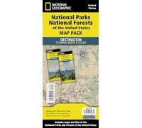 National Geographic – Pack de mapas – Parques y bosques nacionales de EE. UU. – Mapa de destino