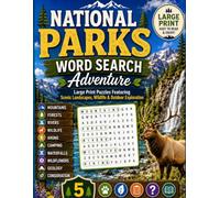 National Parks Word Search Adventure: Large Print Puzzles Featuring Scenic Landscapes, Wildlife & Outdoor Exploration
