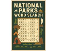 National Parks Word Search: Yellowstone, Yosemite, Zion & More Word Hunts | Trails, Wildlife, Mountains & Canyons | Rivers, Peaks, Geysers & Lakes