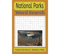 National Parks: Word Searches with Easy-to-Read Print about National Parks, Wild & Outdoors, and More - 6x9 inches, 100 pages - 50 Puzzles ... Gift for Vacation, Holidays and Free Times