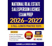 National Real Estate Salesperson License Exam Prep 2026-2027: Study Guide, Proven Strategies, 5 Full-Length Practice Tests and Detailed Answer ... Service Exam Prep Study Guide 2026-2027)