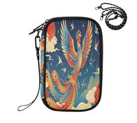 National Tide Color Phoenix - Soporte para pasaporte familiar con bloqueo RFID, impermeable, organizador de documentos de viaje para mujeres y hombres, funda para tarjetas de crédito, artículos