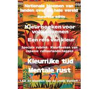 Nationale bloemen van landen over de hele wereld Afrika-editie: Kleurboeken voor volwassenen kleurrijke reis