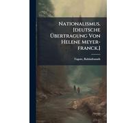 Nationalismus. [deutsche Übertragung Von Helene Meyer-franck.]