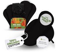 Natissy Compresas Reutilizables de Algodón Orgánico para Mujer, Lavables, Suaves, No Irritantes y Reutilizables - Pack 6 Tallas L+XL - Made in EU