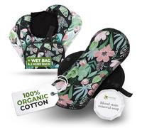 Natissy Compresas Reutilizables de Algodón Orgánico para Mujer y Adolescente, Lavables, Suaves, No Irritantes y Reutilizables - Pack 6 Tallas S+M - Made in EU