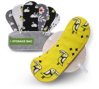 Natissy Salvaslips Lavables, de algodón orgánico, Reutilizables, con alas, Tejido Fino de algodón orgánico, compresas Lavables de Tela orgánica; compresas de Tela sin Productos químicos,