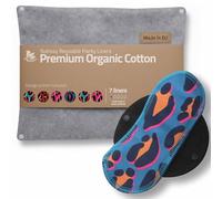 Natissy Salvaslips Reutilizables de Algodón Orgánico para Mujer, Lavables, Transpirables, Suaves, Sin Olores y Sin PUL - Pack 7 Talla S - Made in EU