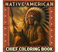 Native American Chief Coloring Book: Indigenous Pride Coloring Pages Men, Chief American Indian Tribe
