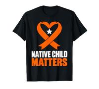 Native American Day Proud Native Child Matters I Wear Orange Camiseta gráfica económica