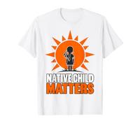 Native American Day Proud Native Child Matters I Wear Orange Camiseta gráfica económica
