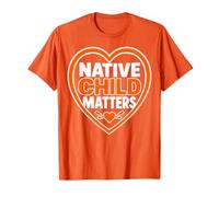 Native American Day Wear Orange Indian Native Child Matters Camiseta
