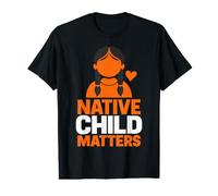 Native American Day Wear Orange Indian Native Child Matters Camiseta gráfica económica