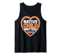 Native American Day Wear Orange Indian Native Child Matters Camiseta sin Mangas