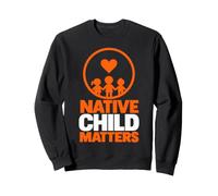 Native American Day Wear Orange Indian Native Child Matters Sudadera