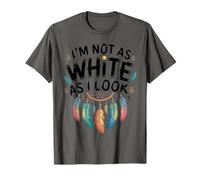 Native American Heritage Day I'm Not As White As I Look Camiseta