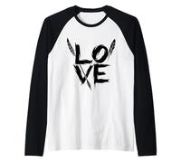 Native American Heritage Indigenous Love Native American Camiseta Manga Raglan
