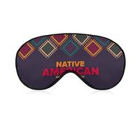 Native American Heritage Month Indígena Orgullo Sleep Masks Eye Cover Blackout con correa elástica ajustable Night Blindfold para Mujeres Hombres Yoga Travel Siesta