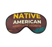 Native American Heritage Month Indígena Orgullo Sleep Masks Eye Cover Blackout con correa elástica ajustable Night Blindfold para Mujeres Hombres Yoga Travel Siesta
