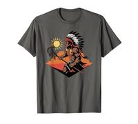 Native American Indian Lacrosse Vintage Lax Heritage Camiseta