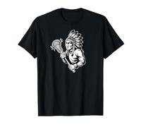 Native American Indian Lacrosse Vintage Lax Heritage Camiseta