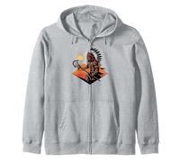 Native American Indian Lacrosse Vintage Lax Heritage Sudadera con Capucha