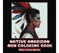 Native American Men Coloring Book: A Handsome Headshot Coloring Book for Adults & Teens