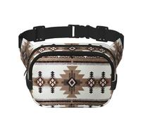 Native American - Riñonera para mujeres y hombres, riñonera de moda para viajes, senderismo, Black, Talla única