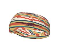 Native American Southwestern Navajo Art Decoración deportiva de moda, diadema resistente al sudor, banda para el pelo, transpirable que absorbe el sudor, equipo de fitness para mujeres y hombres