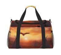 Native American Tribes - Bolsa de viaje compacta resistente al agua para deportes, gimnasio y fin de semana para hombres y mujeres
