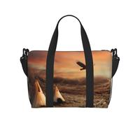 Native American Tribes - Bolsa de viaje cruzada de mano con un solo hombro, bolsa de deporte y fitness, bolsa de equipaje de viaje