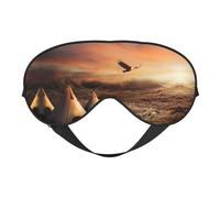 Native American Tribes - Máscara de ojos opaca suave de doble cara para relajación, presión cero