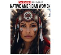 Native American Women Calendar 2026 - 2027: Monthly Planner Jan 2026 to Dec 2027 Eco Friendly Design Thick Paper Unruled Blocks US Holidays Great Gift for Everyday Use