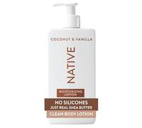 Native Crema Hidratante Corporal sin Siliconas Coco y Vainilla, 487 ml | Sin colorantes, con manteca de karité y niacinamida, para mujer y hombre y piel seca