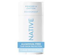 Native Desodorante | Desodorante natural para mulheres e homens, aromas sazonais, sem alumínio com bicarbonato de sódio, probióticos, óleo de coco e manteiga de karité | Pó e algodão