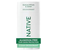 Native Desodorante natural para mujeres y hombres, vegano, libre de gluten y crueldad, sin aluminio, parabenos ni sulfatos, eucalipto y menta