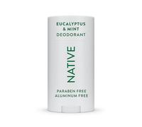 Native Desodorante natural para mujeres y hombres, vegano, libre de gluten y crueldad, sin aluminio, parabenos ni sulfatos, eucalipto y menta