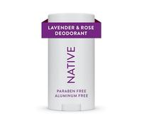 Native - Desodorante natural vegano, sin gluten, sin crueldad animal, libre de aluminio, parabenos y sulfatos, fabricado en los Estados Unidos, lavanda y rosa