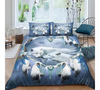 Native Funda Edredon Microfibra Juego de Ropa de Cama de 3 Piezas Impresión 3D Cierre de Native Arte Estilo Funda de Edredón Funda de Almohada a Juego Antialérgica for Adultos King（220x240cm）