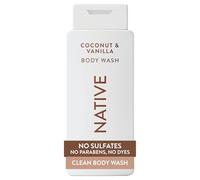 Native Shower Gel & Body Wash for Women & Men - Free of Sulphates & Dyes - Coconut & Vanilla Scent Body Soap - Gently Cleanses with Plant-Based ingredients (2 Pack, 532ml Each)