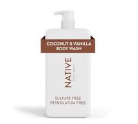 Native Gel de ducha para mujeres y hombres, sin sulfatos ni colorantes, jabón corporal unisex con aroma a coco y vainilla, limpieza suave con ingredientes de origen natural, 1 l