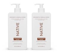 Native Loción Corporal Hombres & Mujeres - Sin Siliconas & Colorantes - Loción Manos + Hidratante Corporal Aroma Coco & Vainilla para Piel Seca - Con Manteca de Karité & Glicerina (2 unidades, 487 ml)