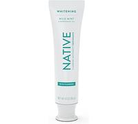 Native Pasta dentífrica blanqueadora de menta silvestre y aceite de menta fluoruro pasta de dientes 117 ml