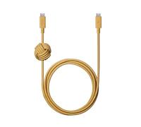 Native Union Anchor Cable 240W - Cable de carga USB-C a USB-C reforzado de 10 pies con Power Delivery 3.1 y nudo ponderado - Para iPhone 15, 15 Pro Max, MacBook Pro 14"/16" M2, Air 15" M2 (Kraft)