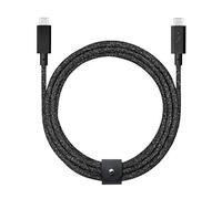 Native Union Cable Belt Tipo-C Pro USB-C a USB-C - 2,4m Cable de Carga Compatible con iPhone 15, 15 Pro Max, MacBook Pro 14"/16" M2, Air 15" M2, iPad Pro (Cosmos)